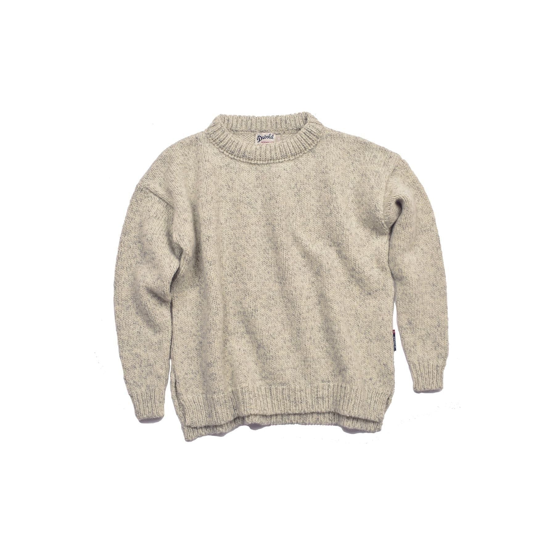 Devold Sweaters W Nansen Split Seam Sweater, Grey Melange