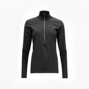 W Running Cover Zip Neck, Caviar