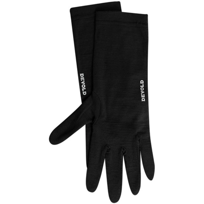 Devold U Gloves Innerliner, Black