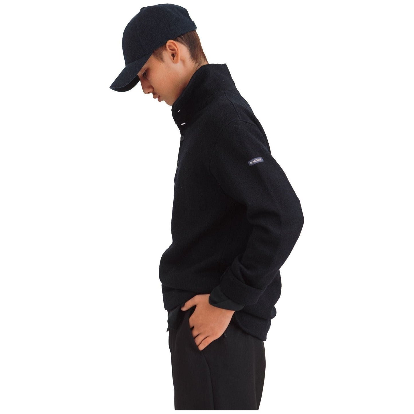 Devold U Sweaters Blaatroie Button Neck, Navy