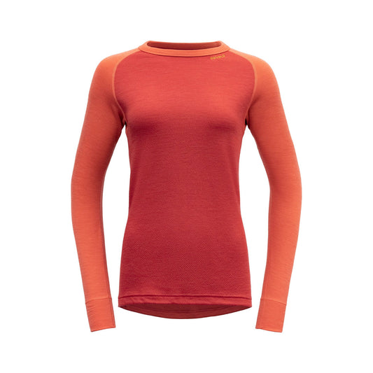 Devold W Base Layer Women's Expedition Merino 235 Shirt, Beauty/Coral