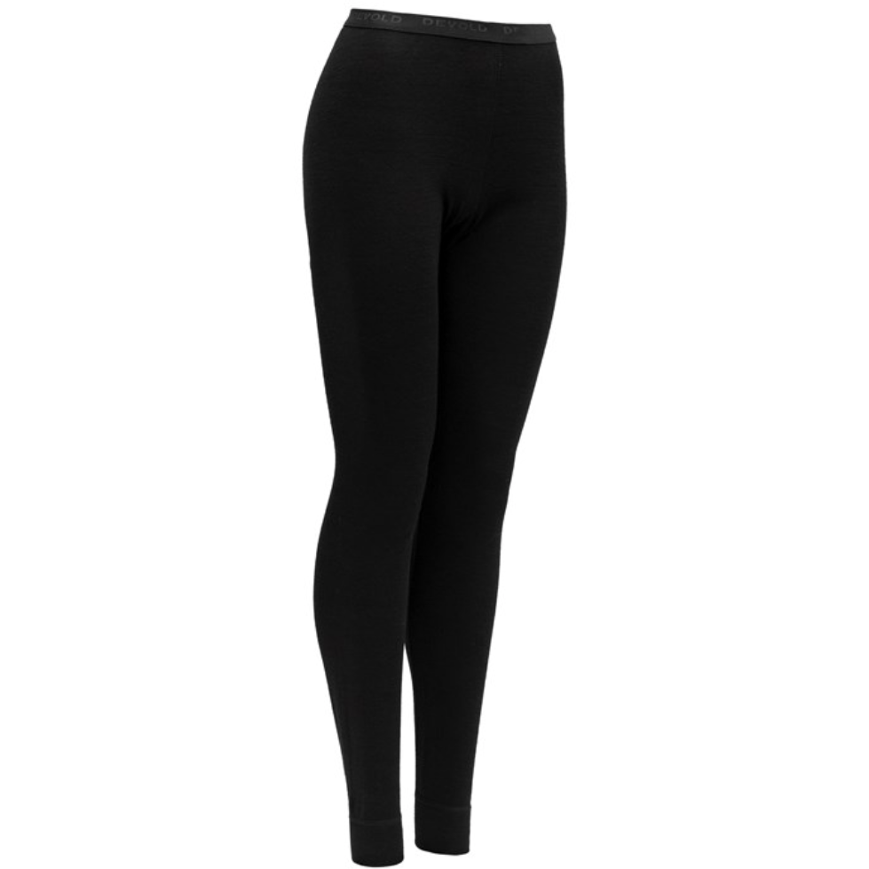 Devold W Base Layer X-Small W Duo Active Long Johns, Black