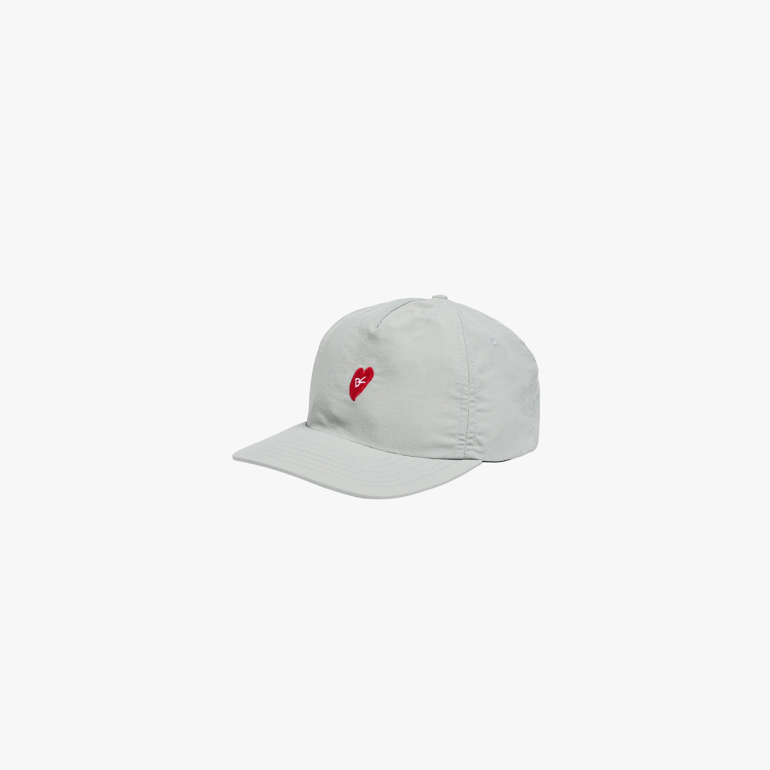 District Vision Hat Run In Love Grey / OS 5 Panel Nylon Hat - Run In Love Grey