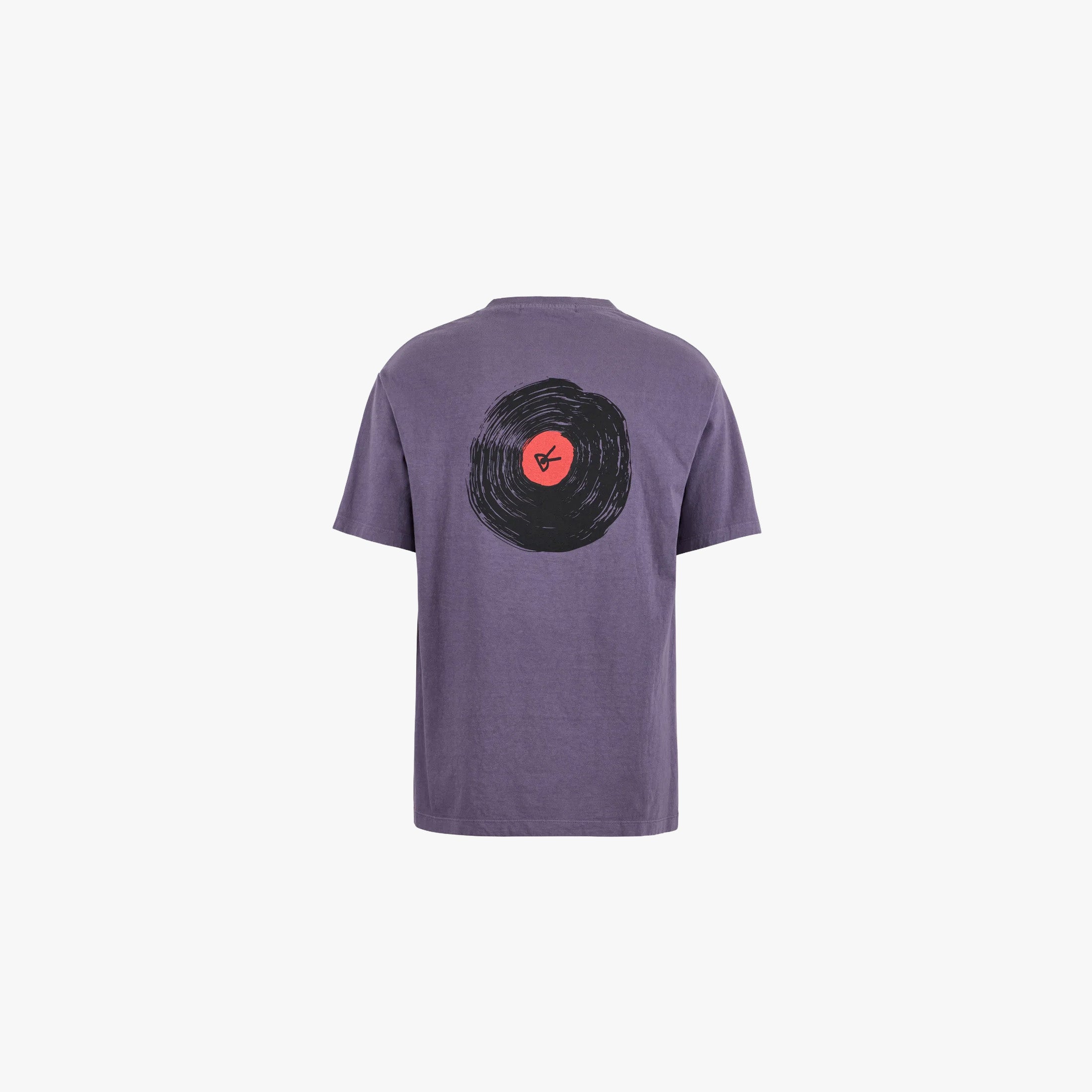District Vision Shirt California Cotton Tee - Track Club Vintage Plum