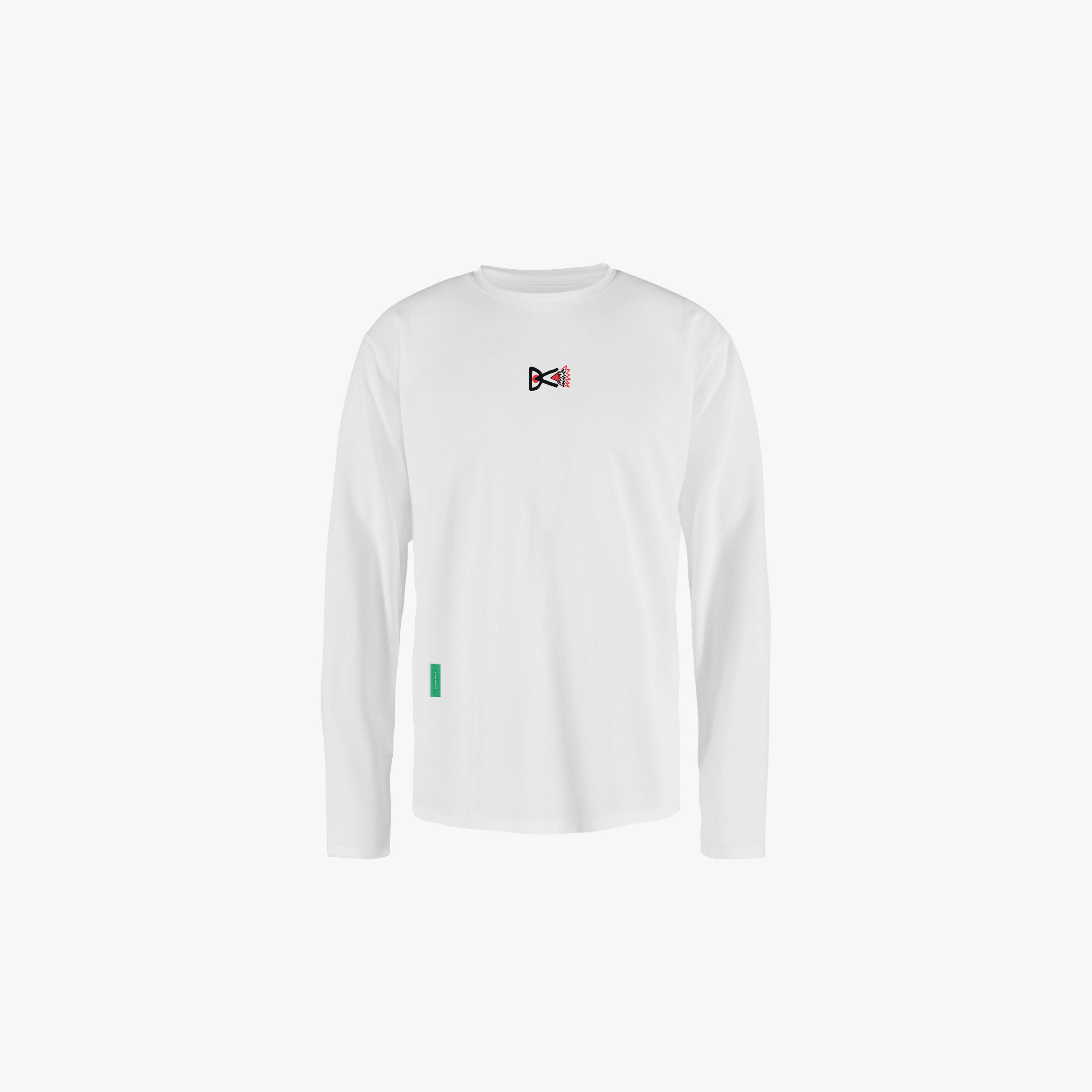 District Vision Shirt Long Sleeve Boxy Training Tee - White