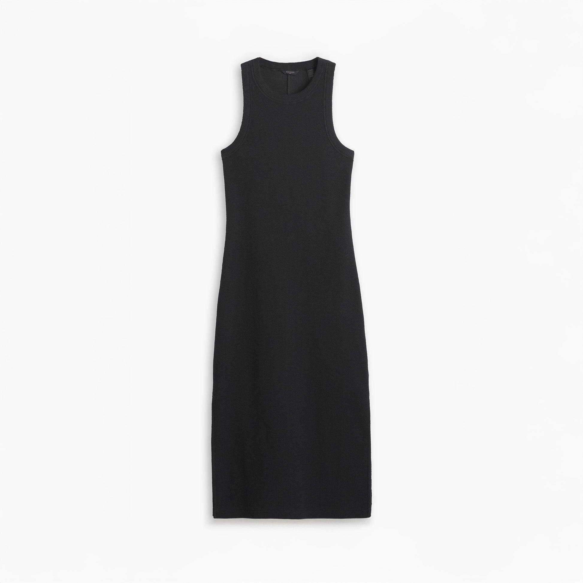 Dockers TOPS Rib Knit Tank Dress, Beautiful Black