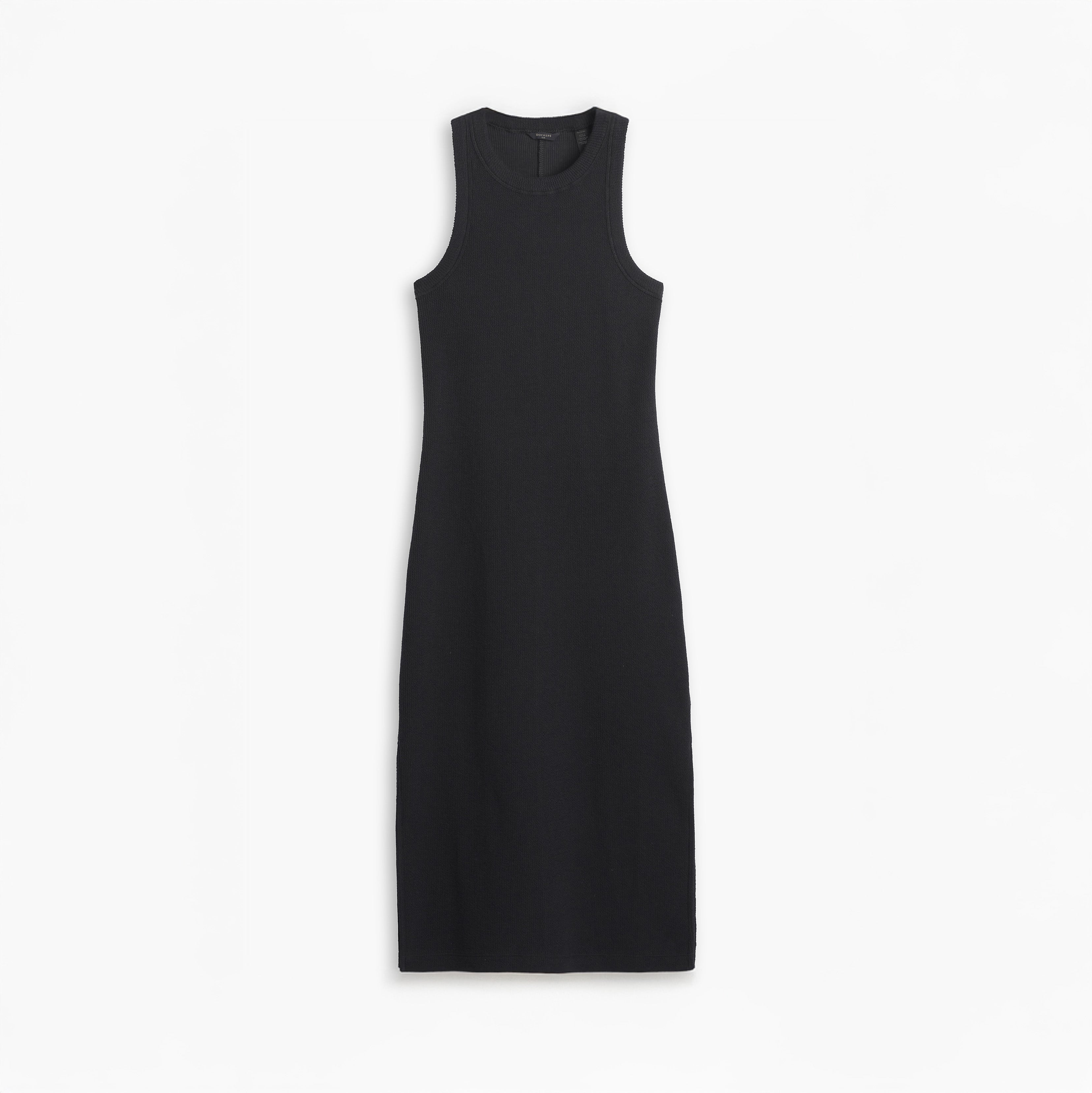 Dockers TOPS Rib Knit Tank Dress, Beautiful Black