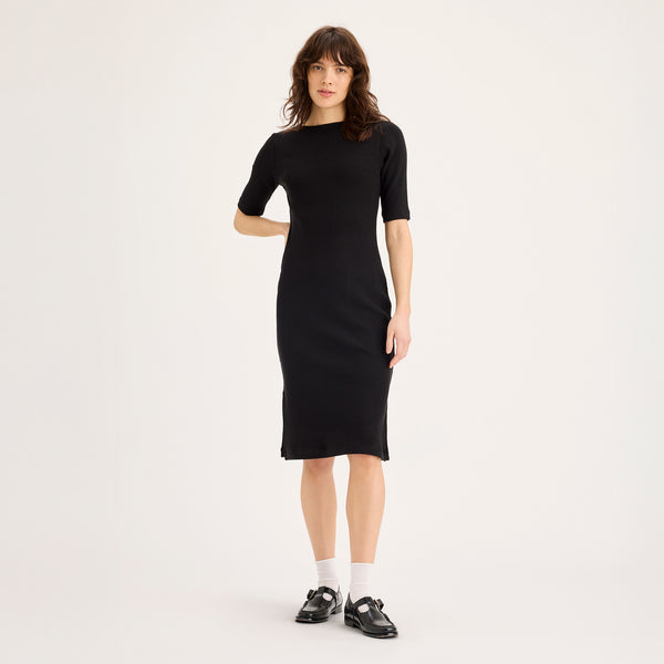adia knit dress Embellished A-line Mini Dress in Black - 4 main image 1