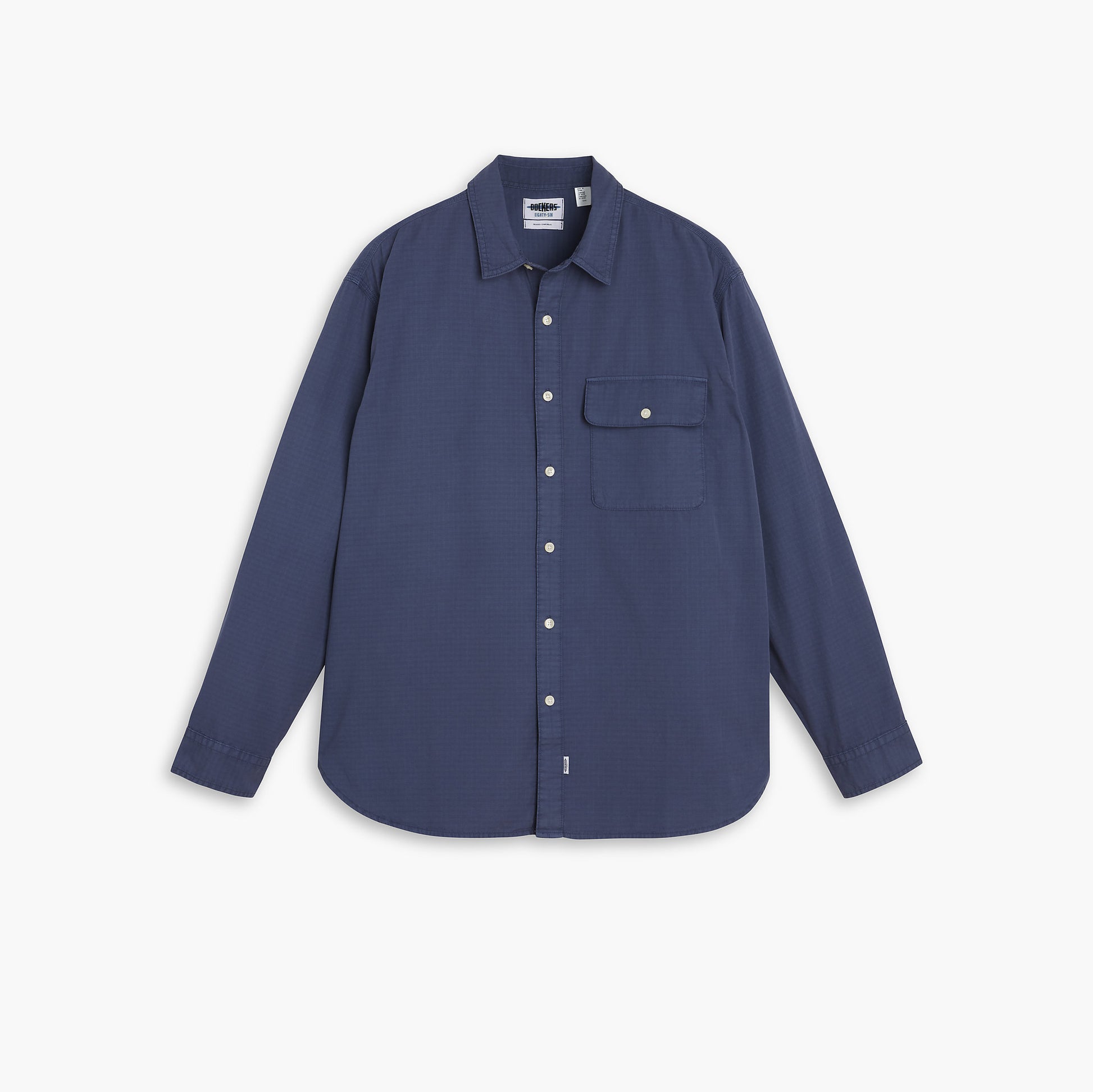 Dockers U Shirt Crown Blue GD / S Genderless 86 1-Pocket Shirt, LS