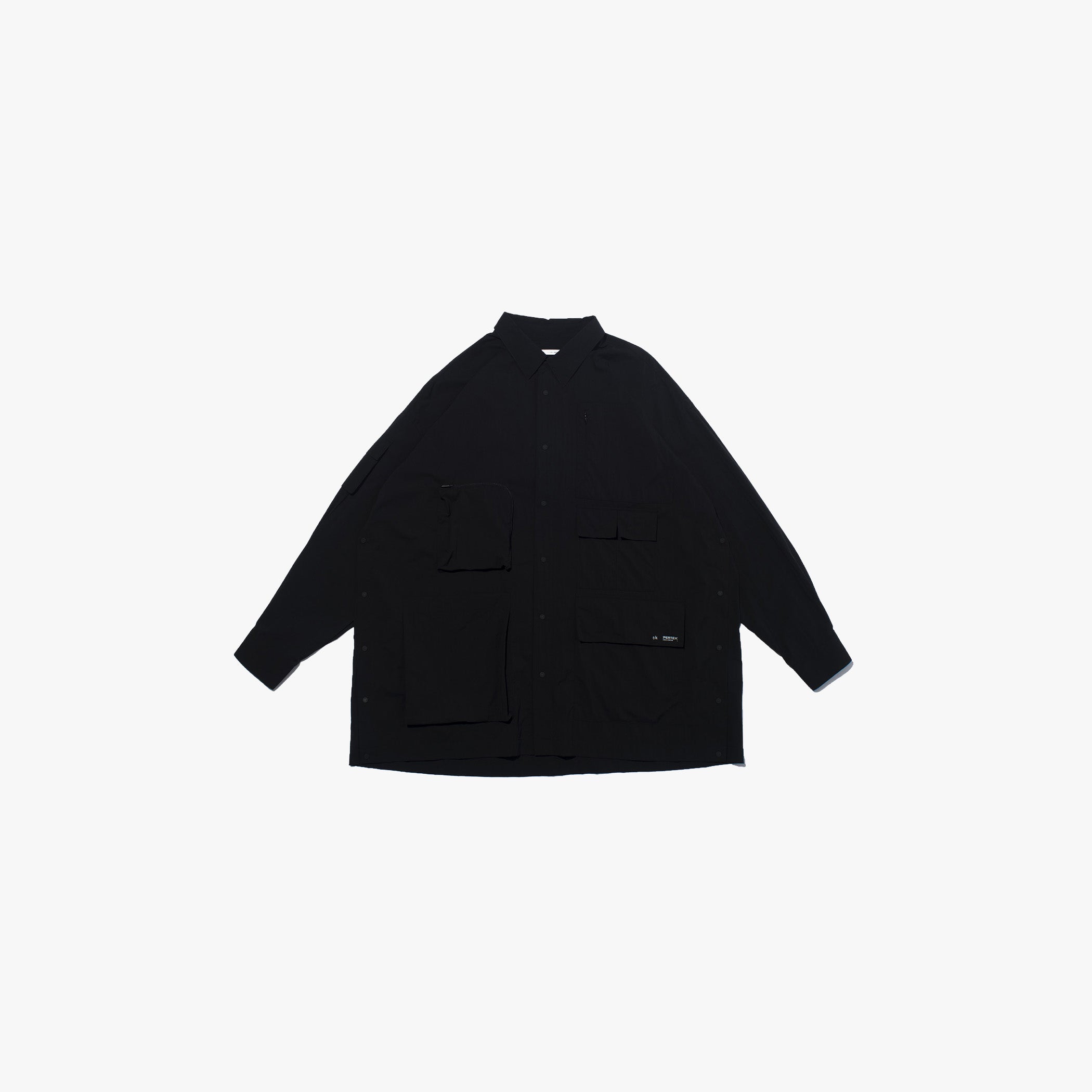 F/CE Shirt PERTEX UTILITY LONGLINE SHIRT - Black