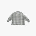 F/CE Shirt RECYCLE OPEN COLLAR SHIRT - IVORY CHECK