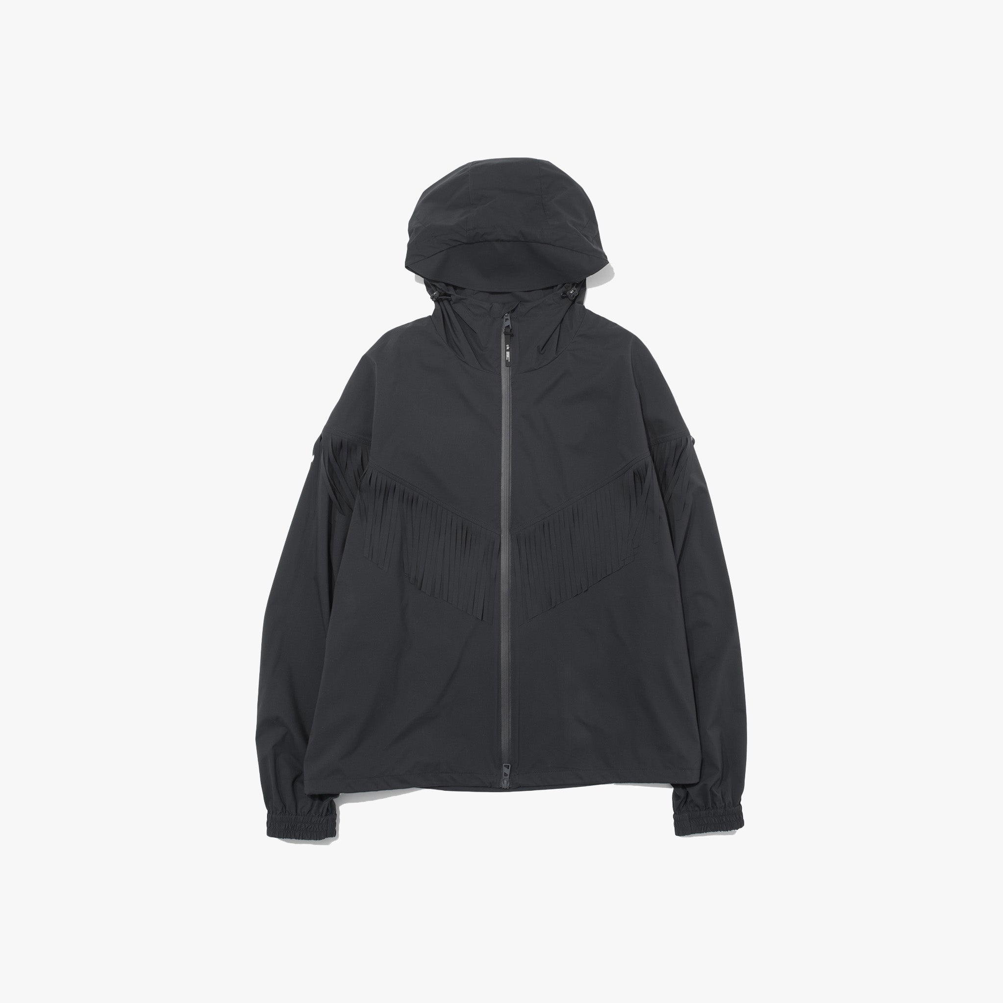 F/CE U Jacket Black / S Pertex Water Repellent Fringe Hoodie