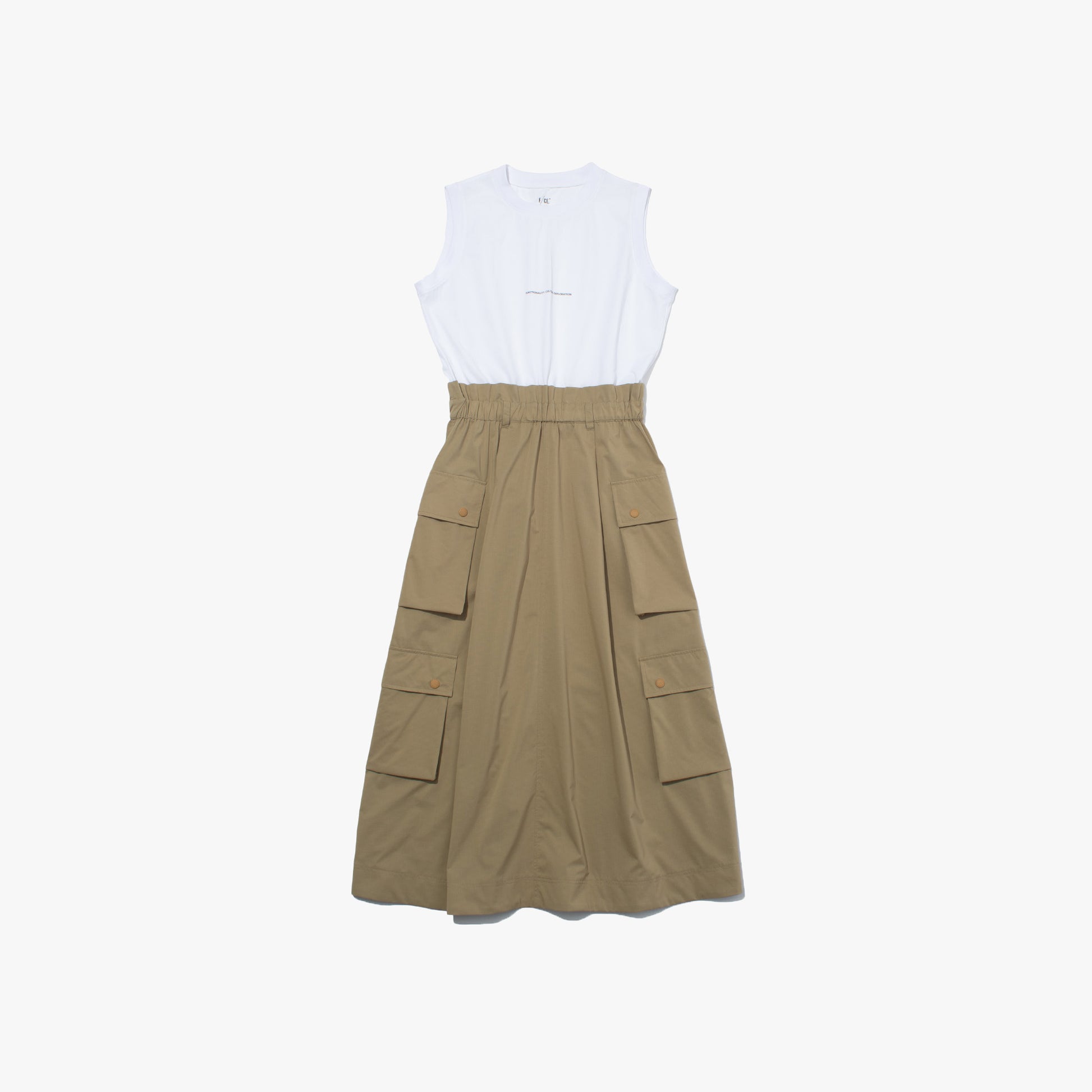 F/CE W Dress Beige Functional Switching Dress