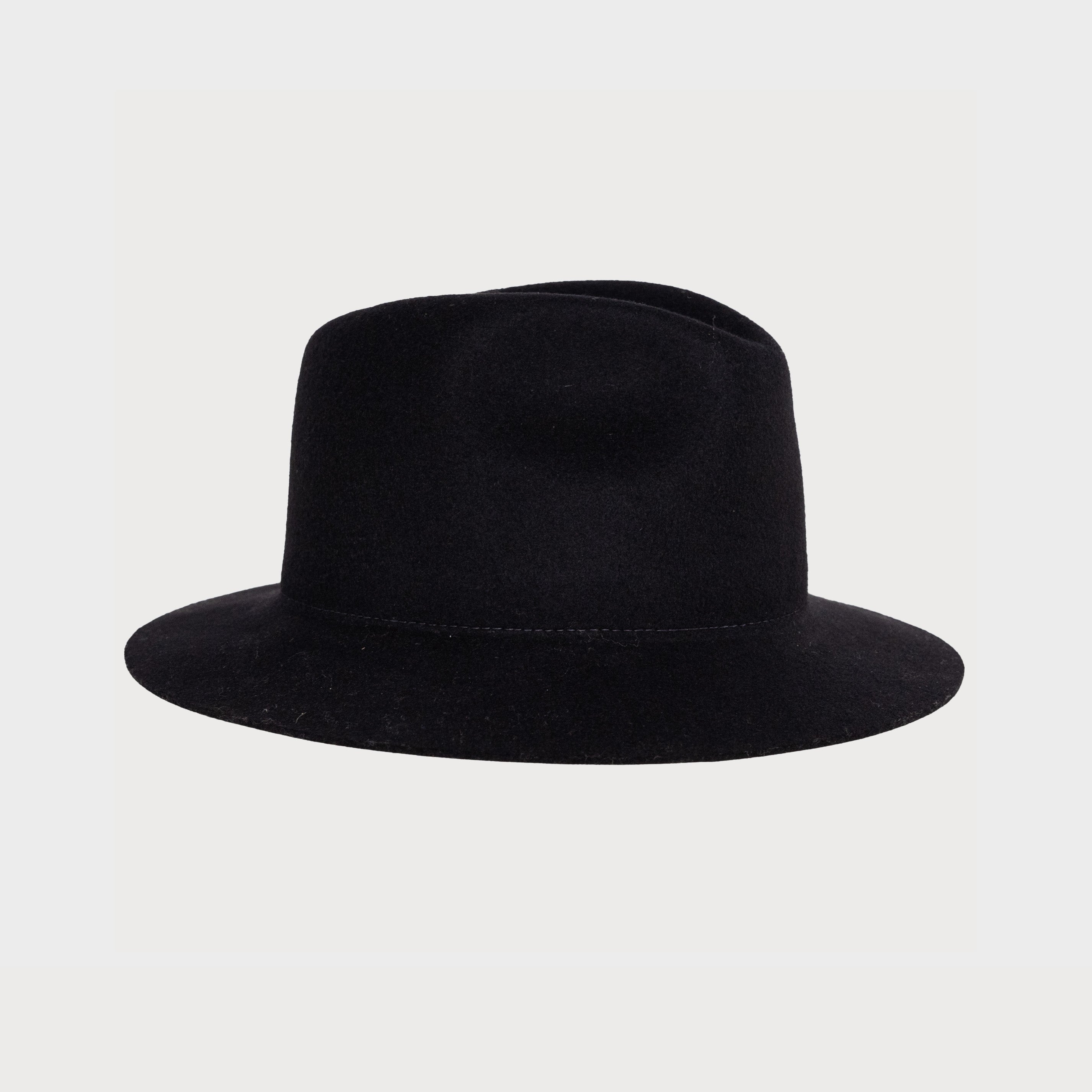 F & M Hat Company U Hat Snap Brim Fedora, Black
