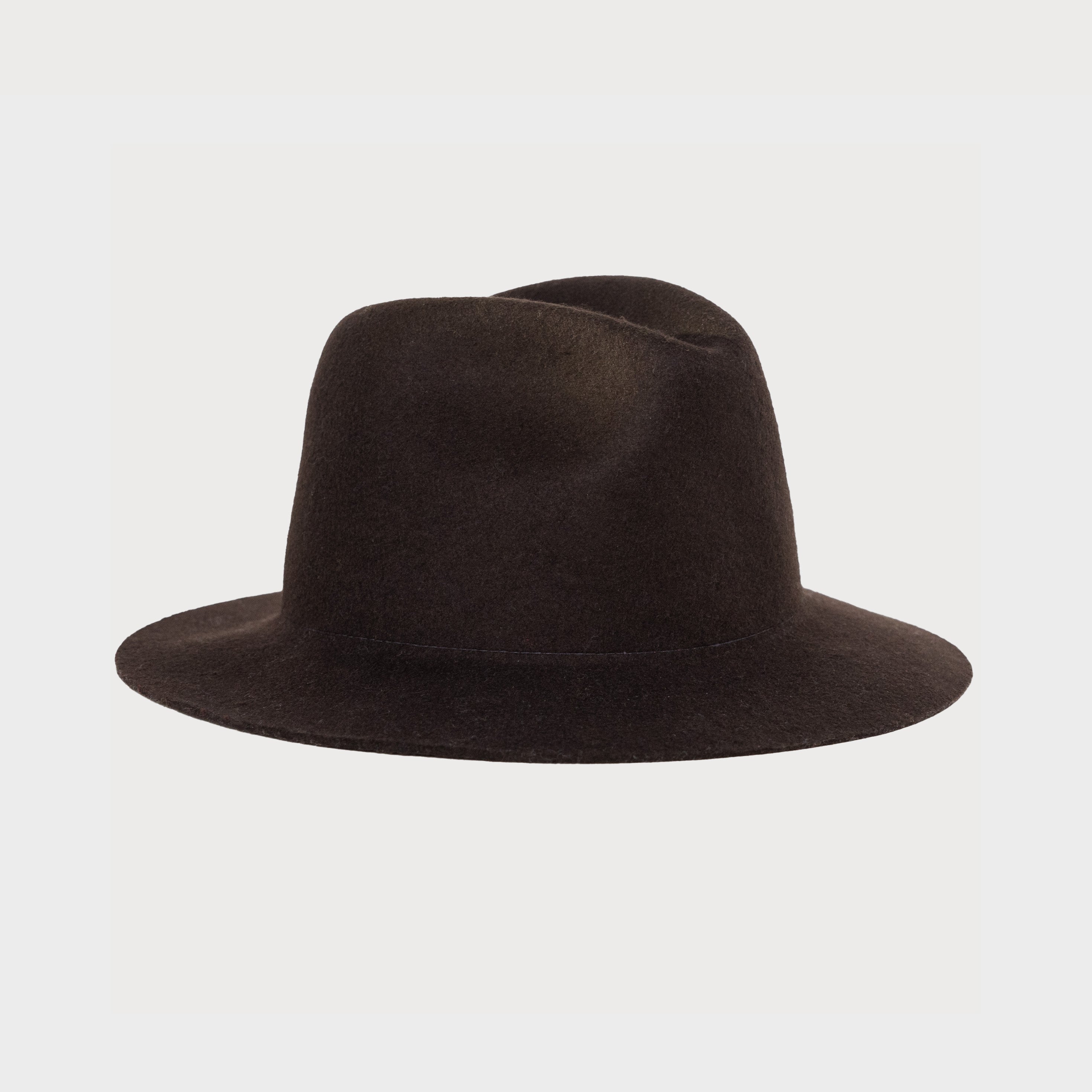 F & M Hat Company U Hat Snap Brim Fedora, Dark Brown