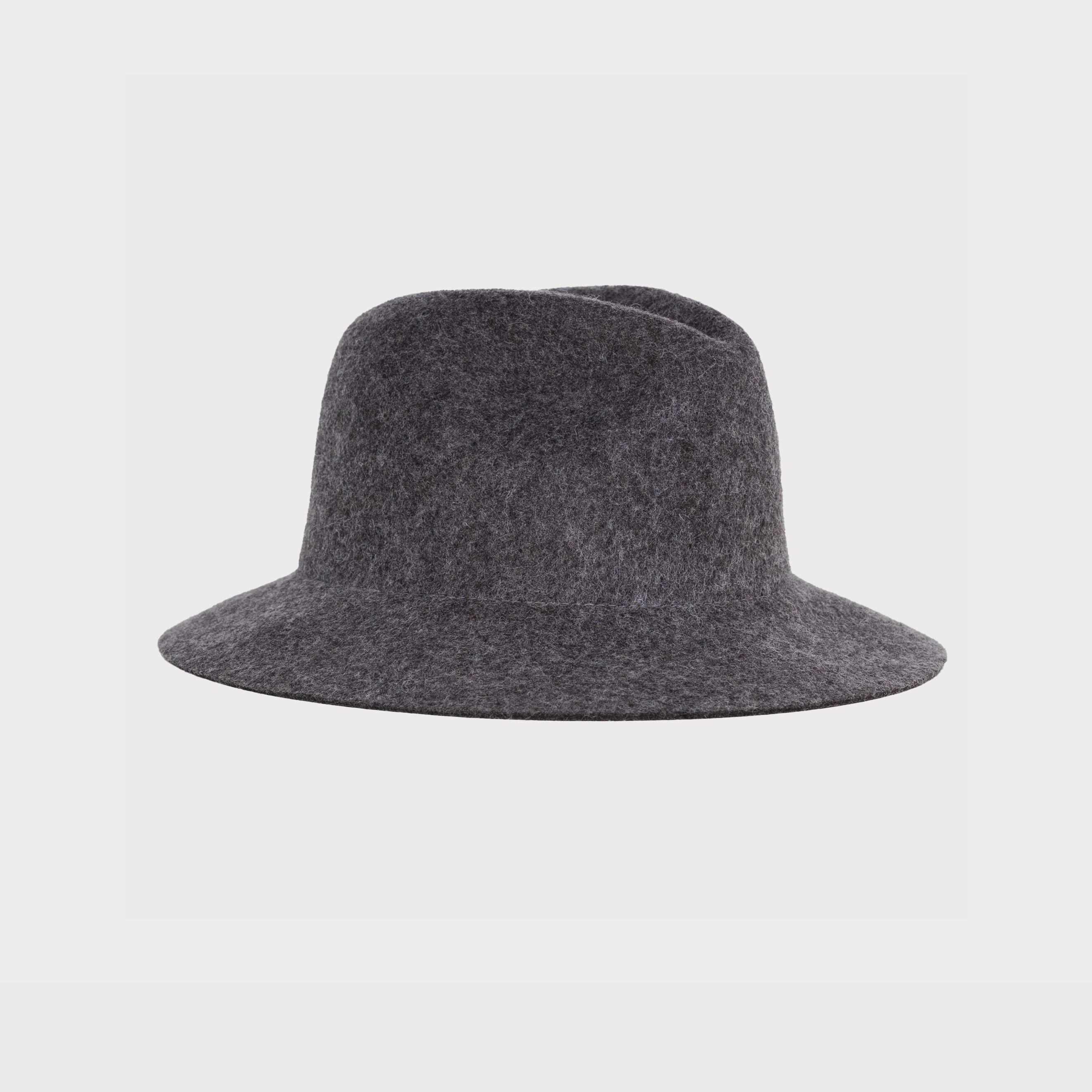 F & M Hat Company U Hat Snap Brim Fedora, Heather Grey
