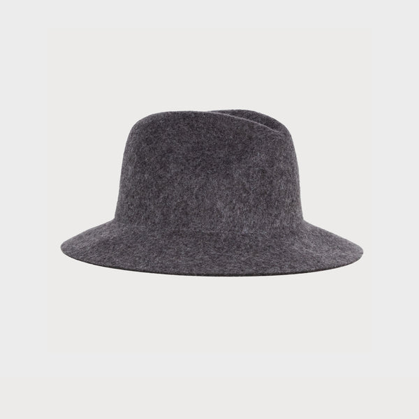 Snap Brim Fedora, Heather Grey – Westerlind display picture 1