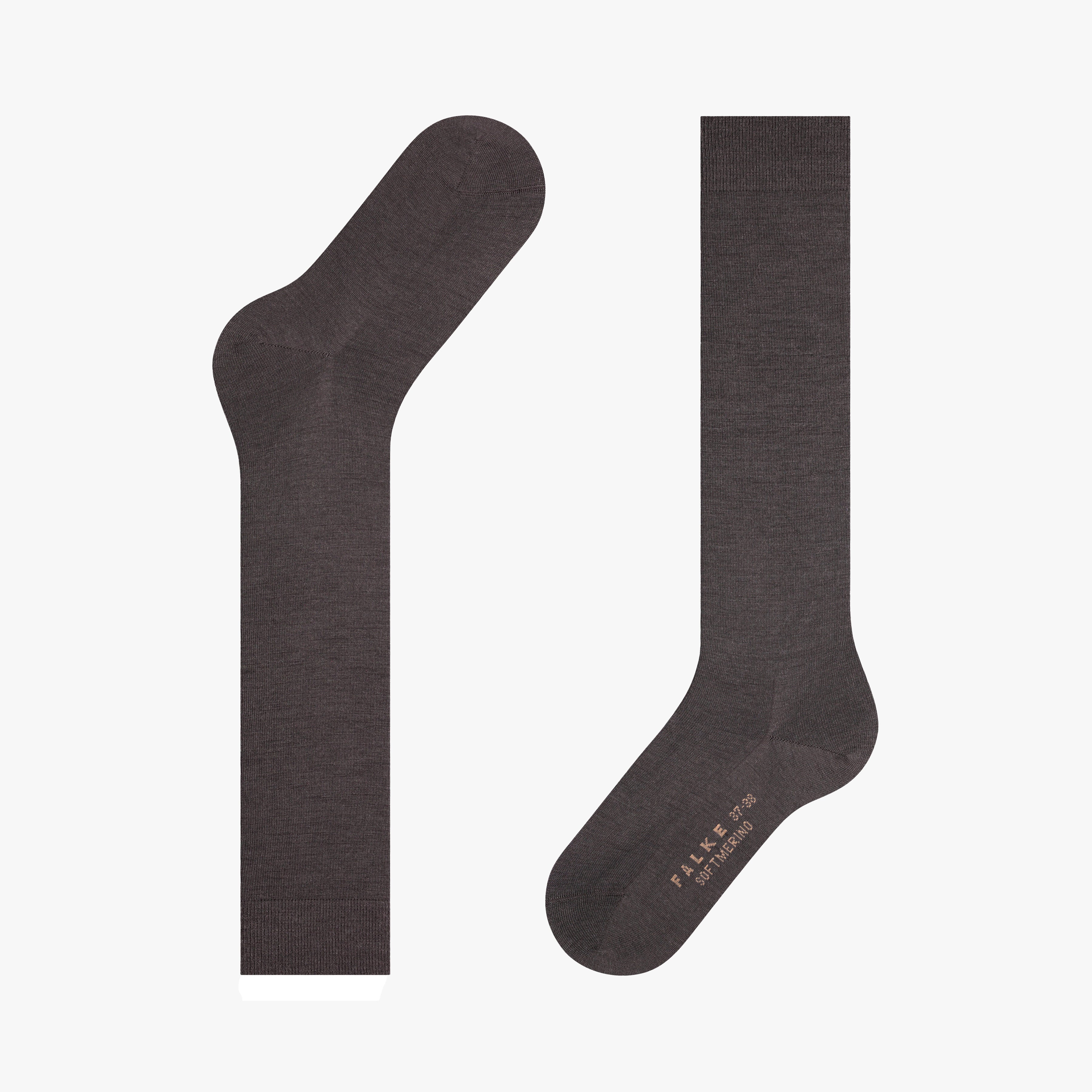 Falke Socks Dark Brown / 37-38 Softmerino Women Knee High Sock - Dark Brown