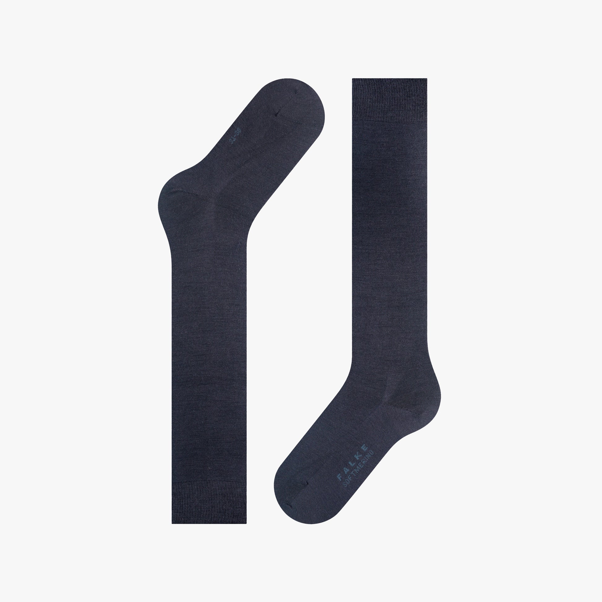 Falke Socks Dark Navy / 37-38 Softmerino Women Knee High Sock - Dark Navy