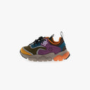 Flower Mountain K Sneakers DOI Junior, Olive/Militare/Deep Purple