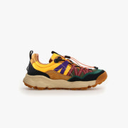 Flower Mountain U Sneakers U Iwano 2, Black/Cognac/Yellow