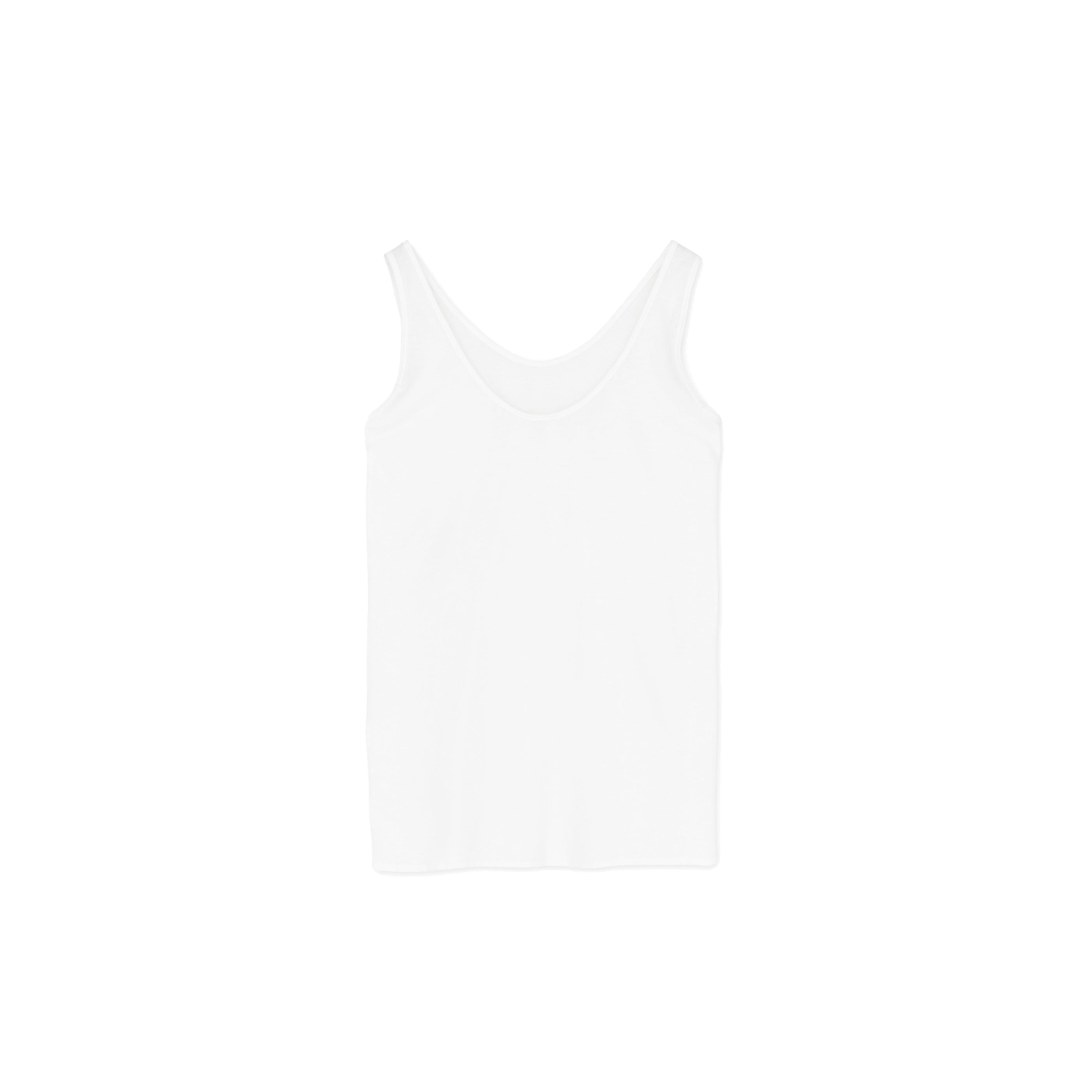 The Aiayu Gentle Tank is a luxurious white sleeveless cotton-cashmere blend top, designed for comfort and sophistication against a sleek black background. This tank is ideal for thermoregulating layering.