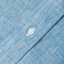 Gitman Vintage M Button Down Shirt Blue Chambray Linen Shirt