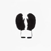 Goldbergh Mittens Hill Mittens, Black