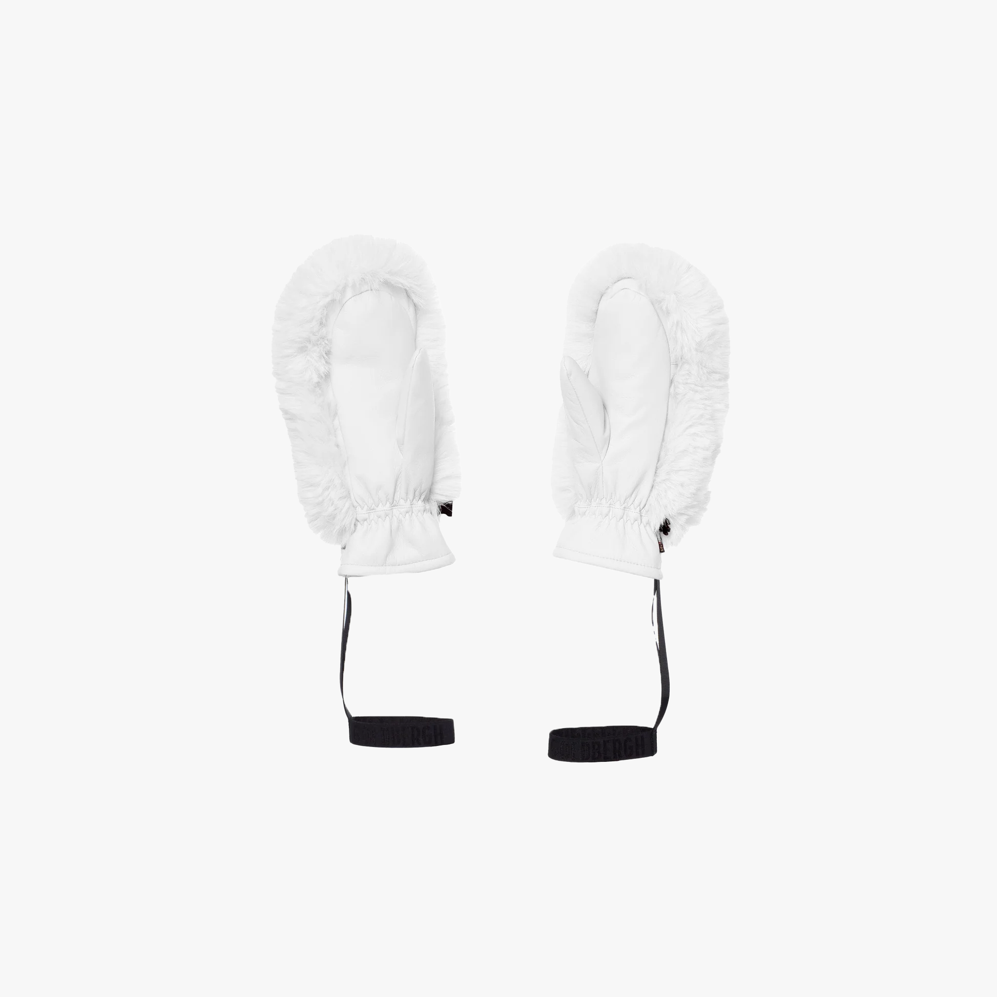 Goldbergh Mittens Hill Mittens, White