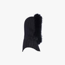 Goldbergh W Scarf Naomi Hooded Scarf Faux Border, Black