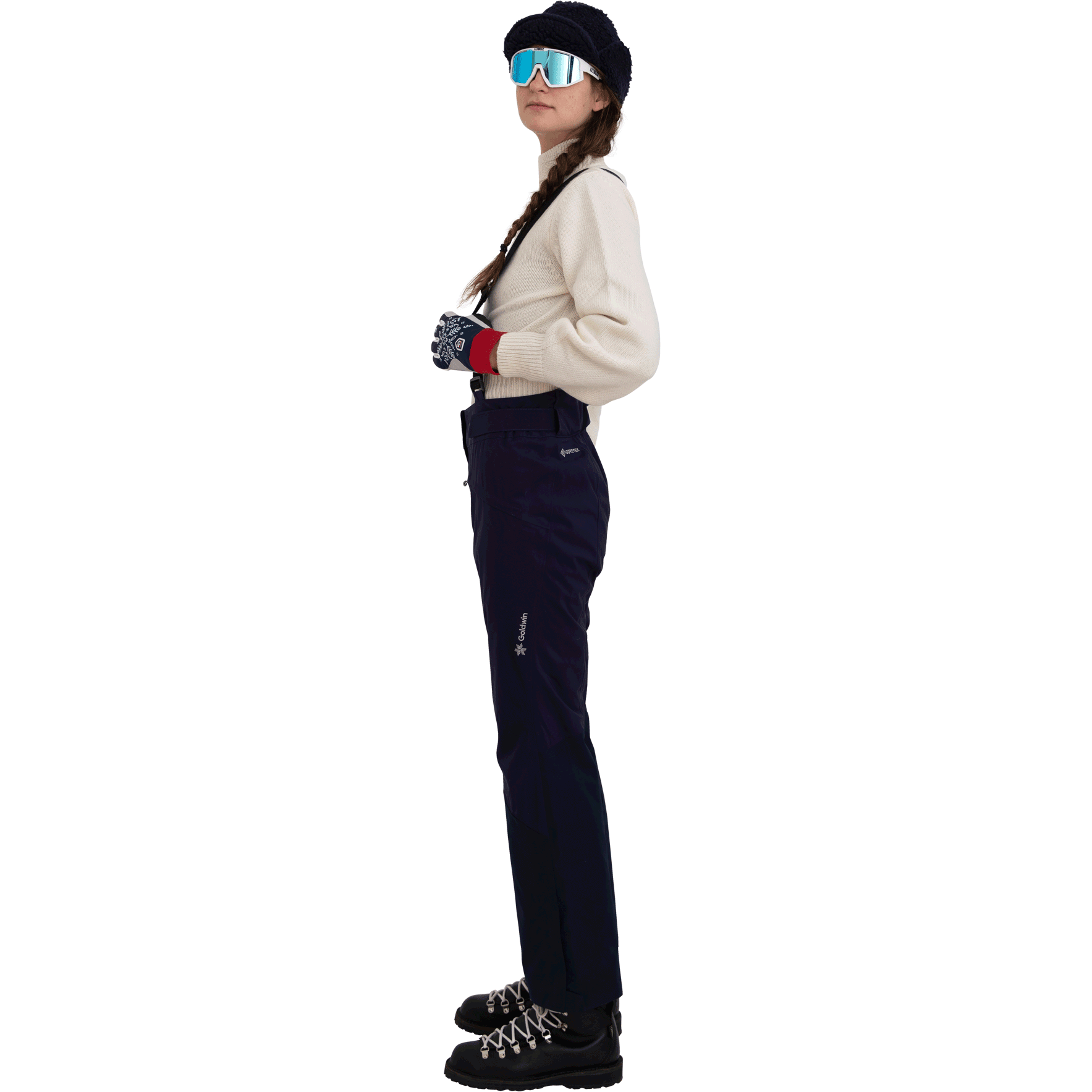 Goldwin U Pants G-Melissa High-waisted Pants, Evening Navy