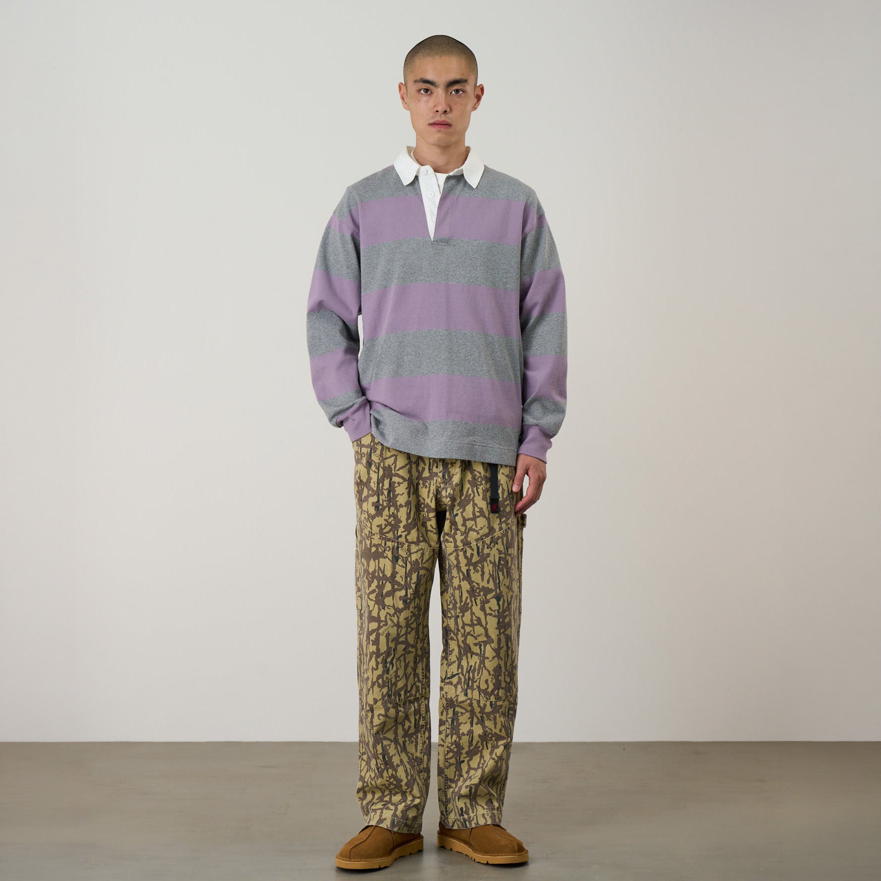 Gramicci Langdon Rugby Shirt - Heather/Purple