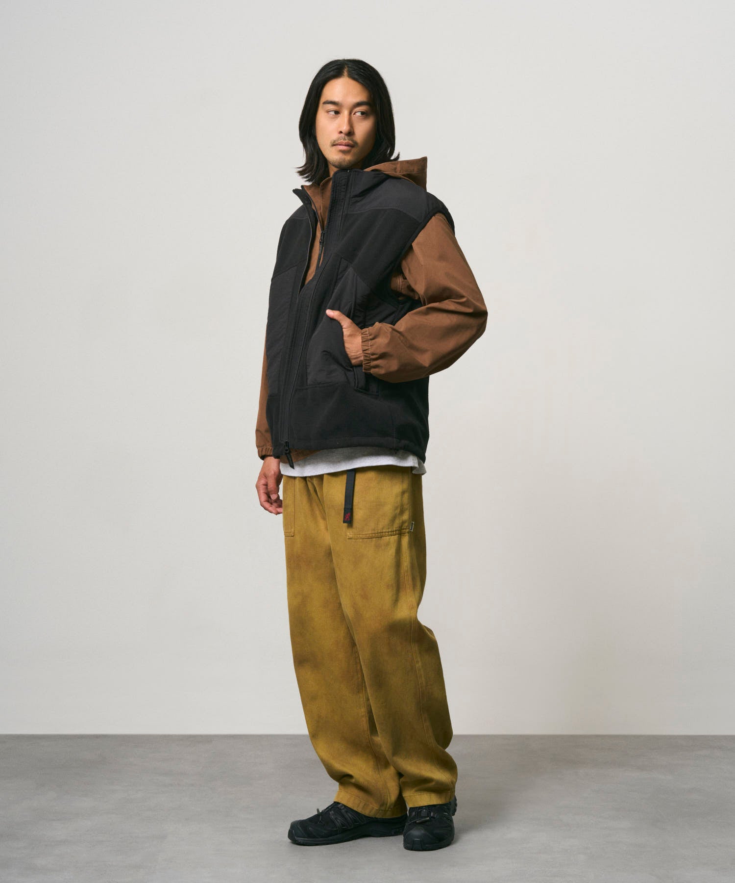 Gramicci Pants Hemp Relaxed Pant - Tie Dye Brown