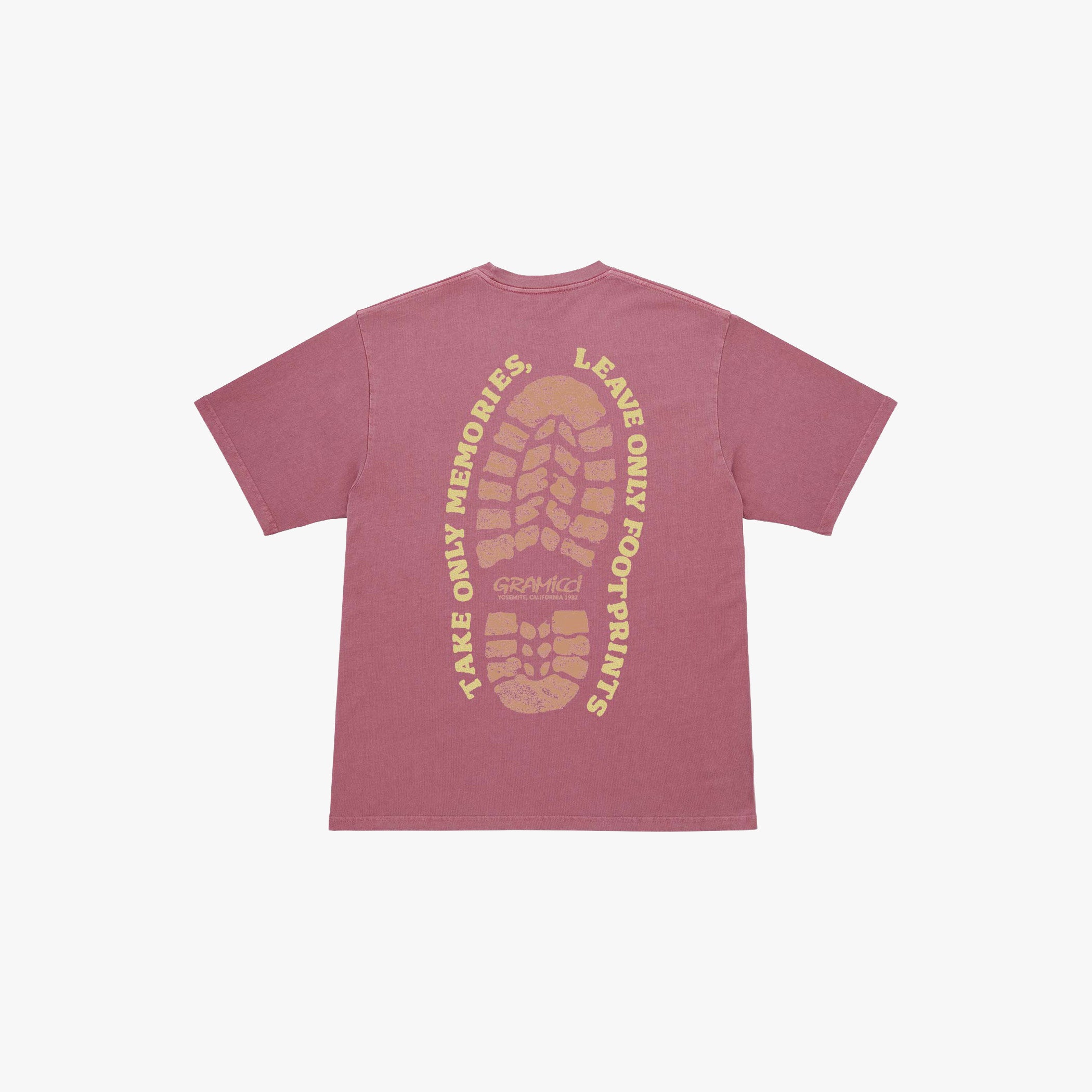 Gramicci T-shirt FOOTPRINTS TEE PIGMENT DYED