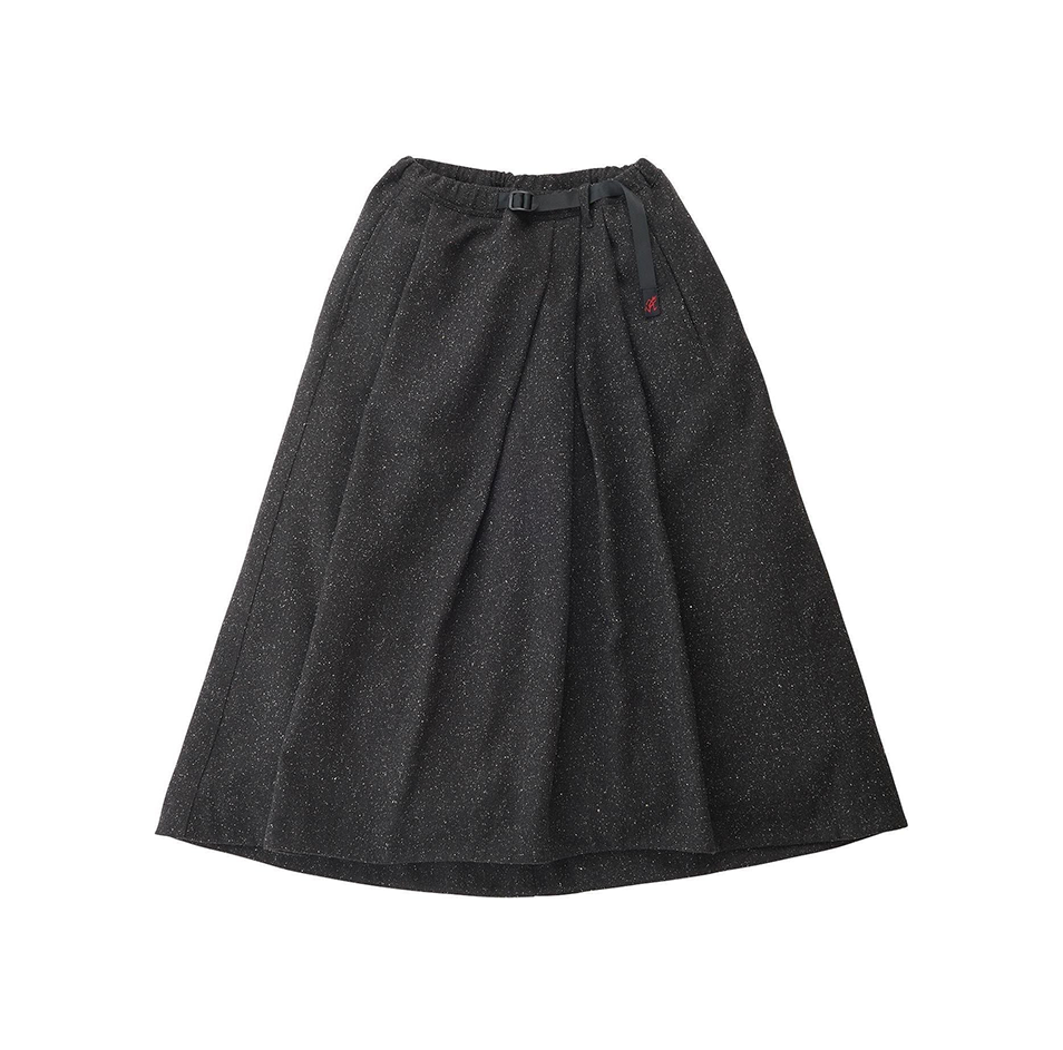 Gramicci W Skirt Wool Talecut Skirt, Charcoal