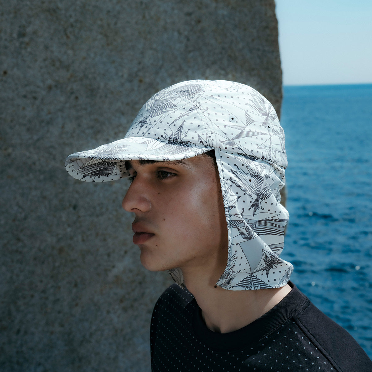 Gramicci x And Wander U Hat Brushed Nylon Sunshade Cap
