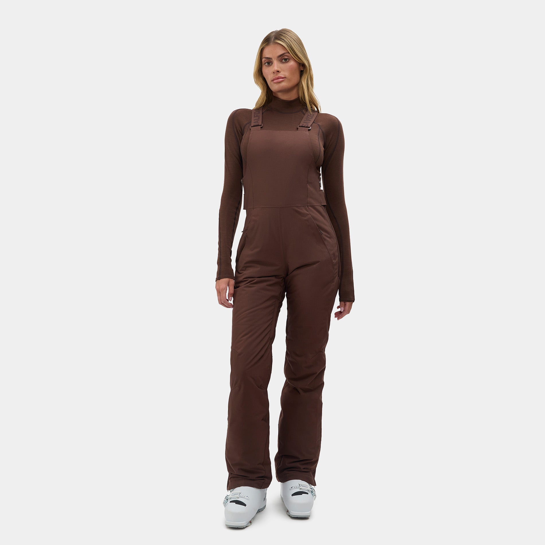 Halfdays Ski Pants Spiked Cocoa / XS Carson Bib Pant - Spiked Cocoa
