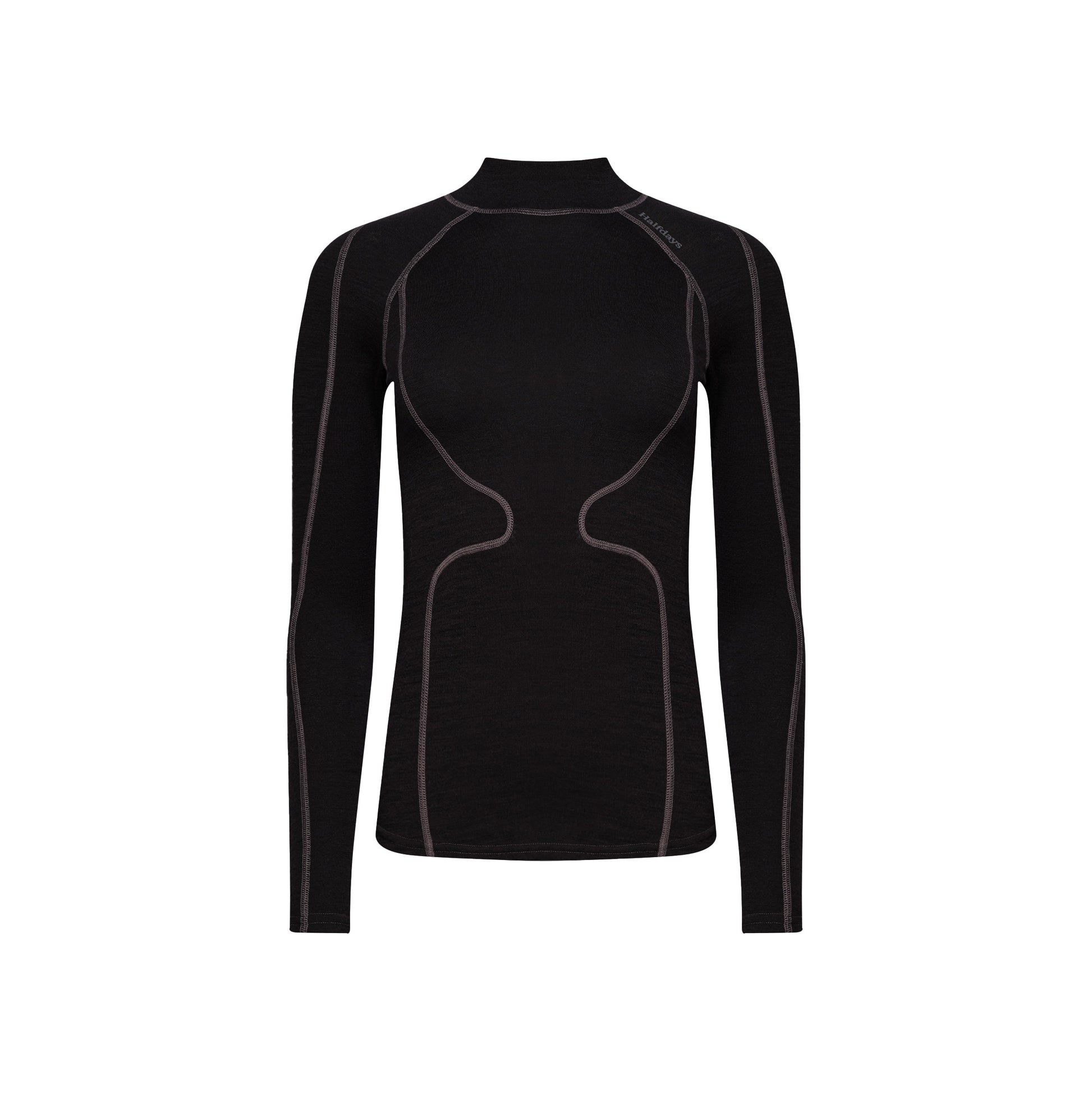 Halfdays W Base Layer Black / XS Fay Merino Top