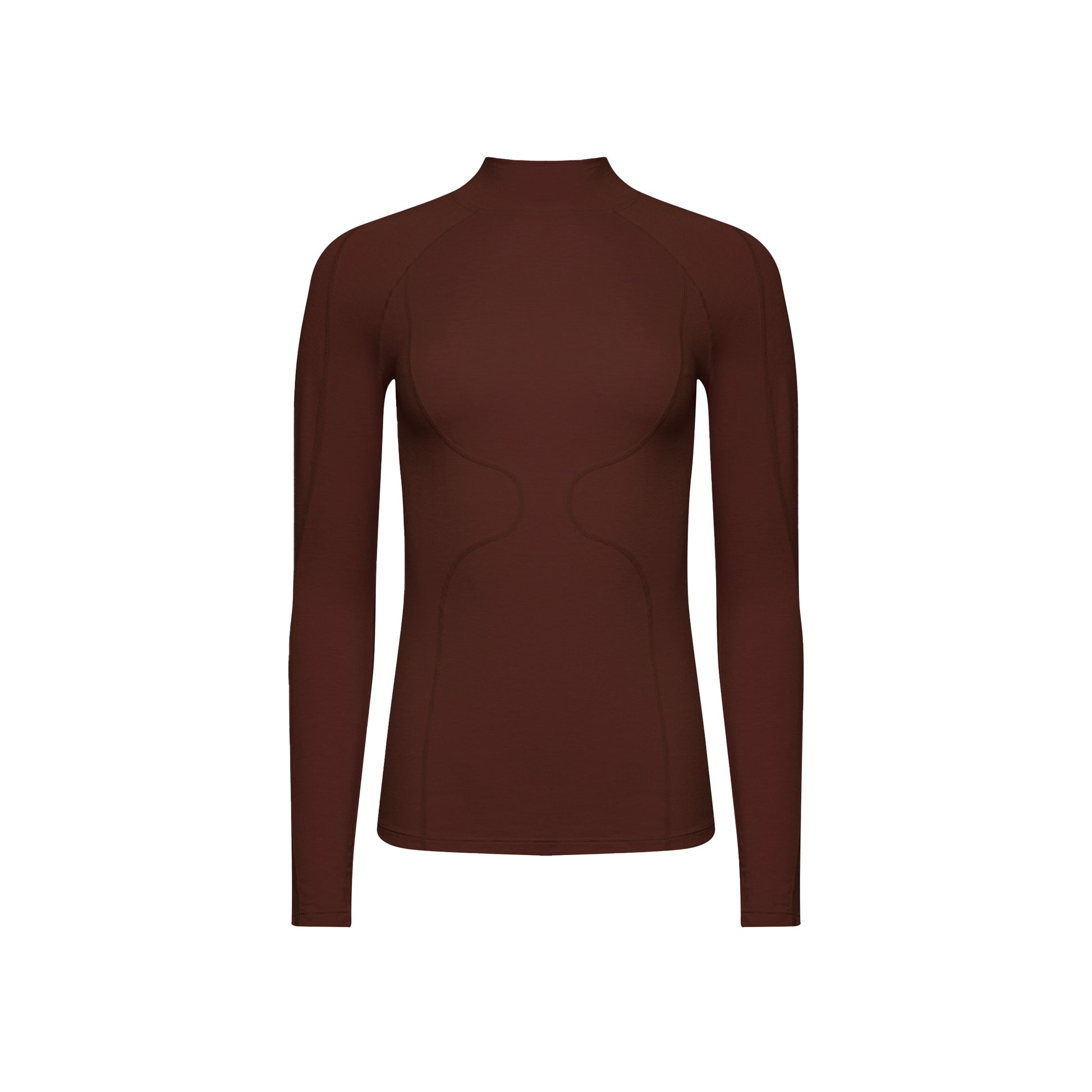 Halfdays W Base Layer Spiked Cocoa / XS Fay Merino Top