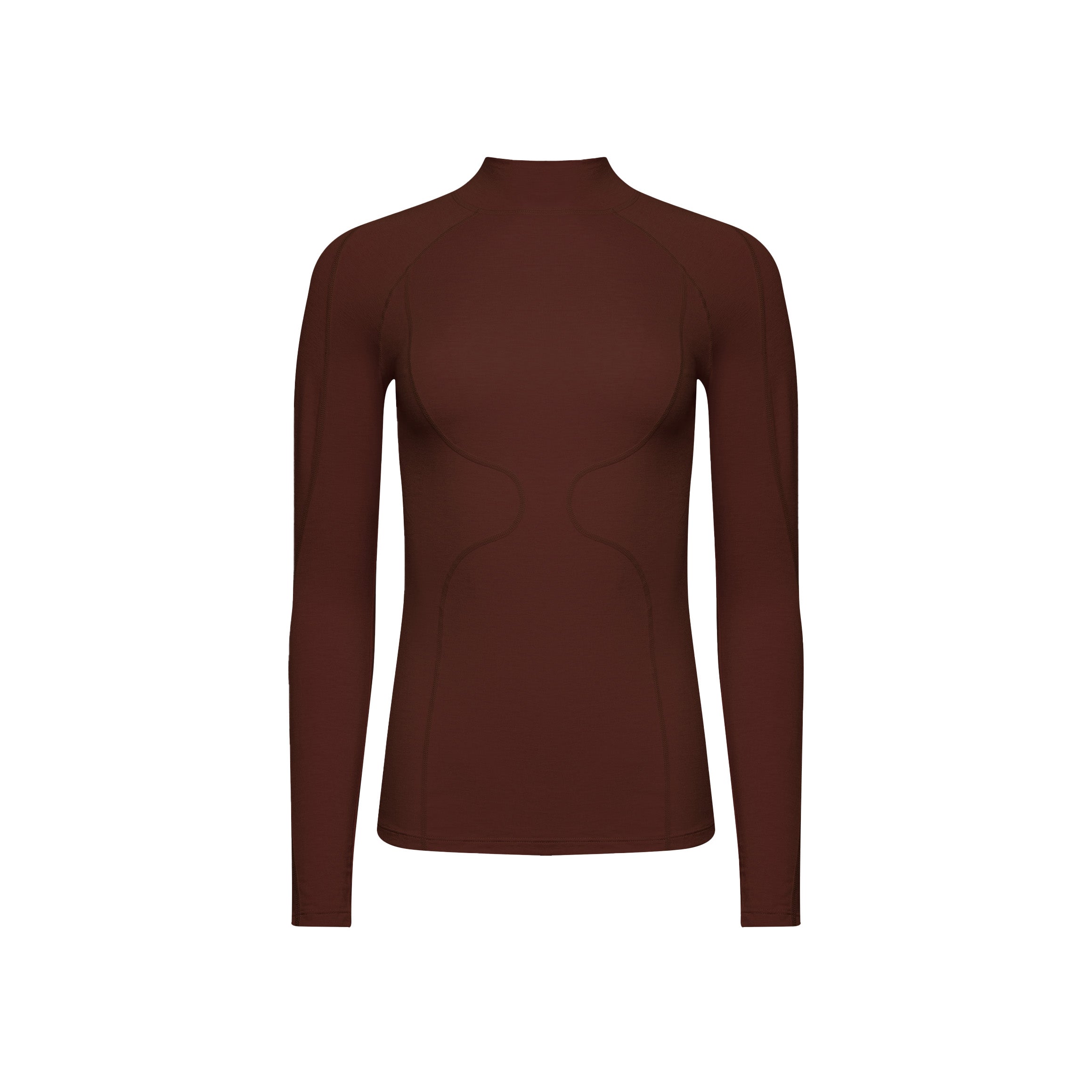 Halfdays W Base Layer Spiked Cocoa / XS Fay Merino Top