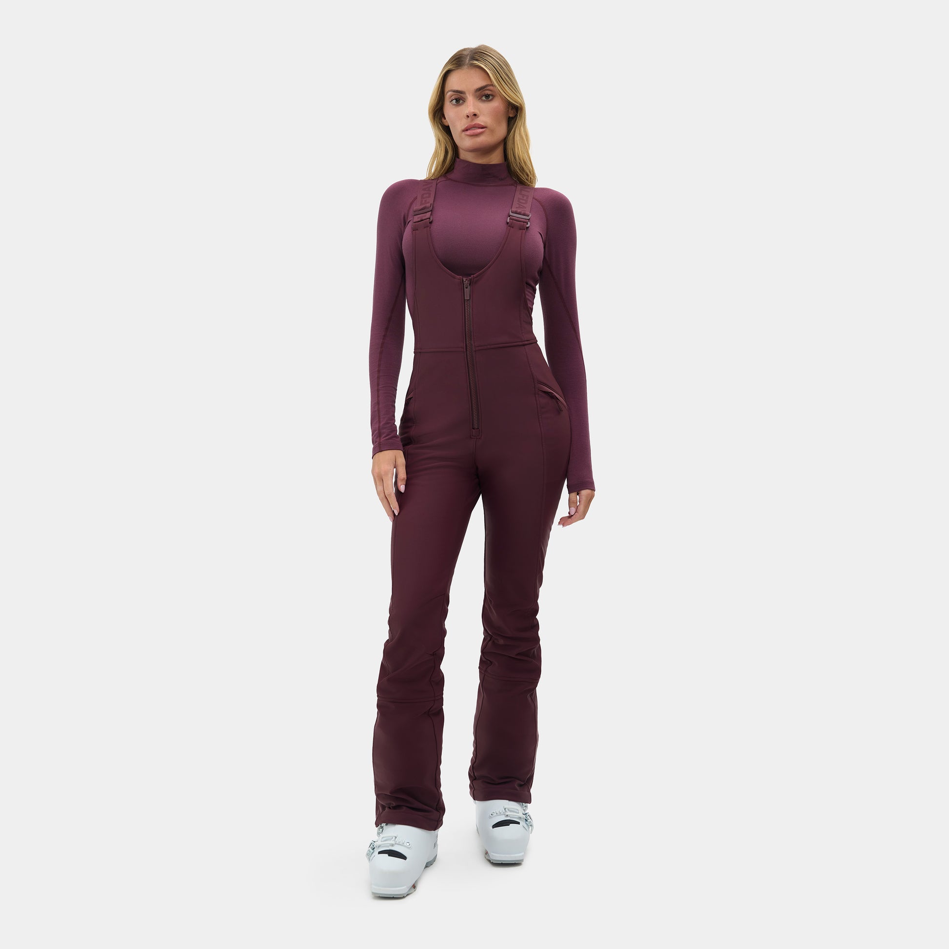 Halfdays W Ski Suit Glazed Cherry / XS Isabel Soft Shell Bib Pant
