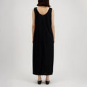 Harris Wharf Dress Maxi Slip Dress Rayon - Black
