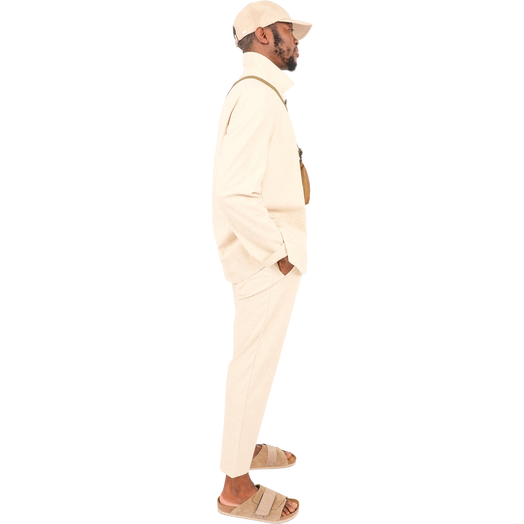 M Trousers Techno Viscose, Ivory – Westerlind
