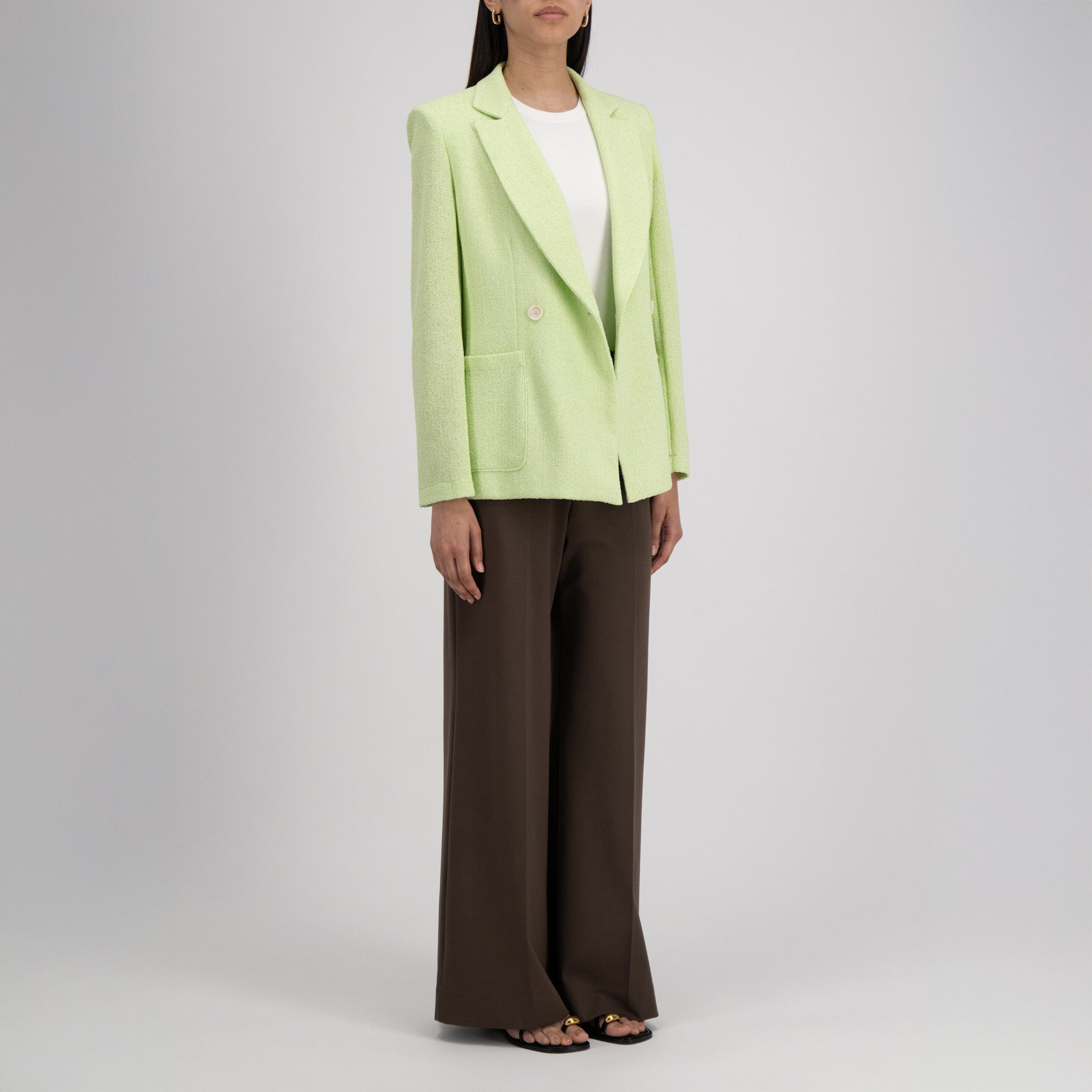 Harris Wharf W Blazer W Double Breasted Bicolor Blazer, Apple