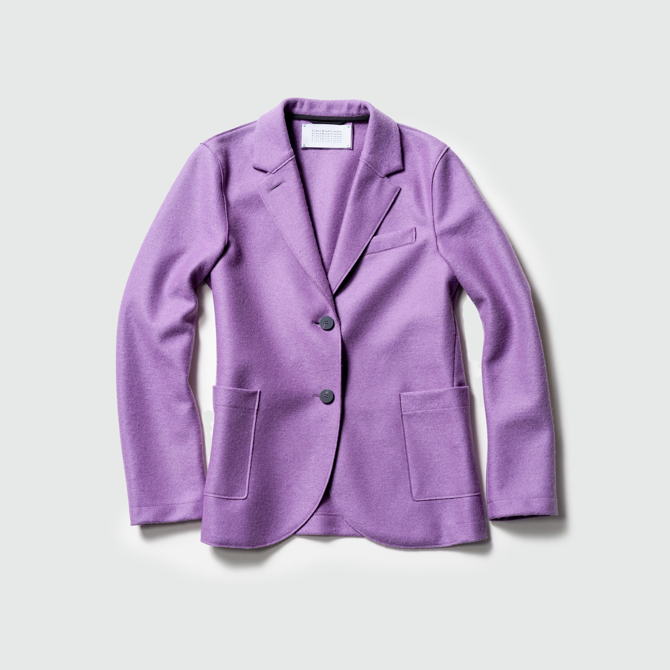 Harris Wharf W Blazer W Stand Up Collar Blazer Lt Wool, Heather