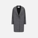 Harris Wharf W Coat 32 / Middle Grey W Oversized Coat Donegal