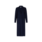 Harris Wharf W Coat W Long Boxy Coat Cashmere, Navy