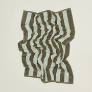 Hawkins New York Bath Olive/Sage / O/S Simple Striped Terry Towel, Olive/Sage