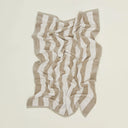 Hawkins New York Bath Simple Striped Terry Hand Towel, Ivory/Flax