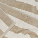 Hawkins New York Bath Simple Striped Terry Hand Towel, Ivory/Flax